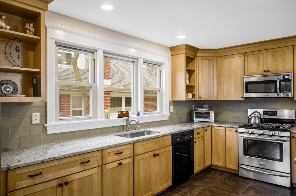 Plenty of space both on the countertops and in the cabinets