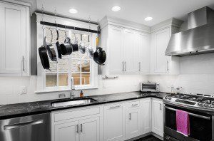 Inset kitchen in Bishop cabinet brand