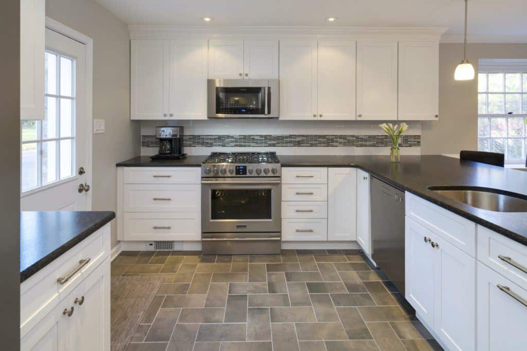 L shape kitchen