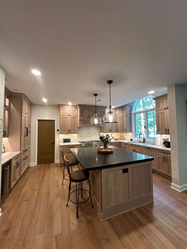 View of entire kitchen