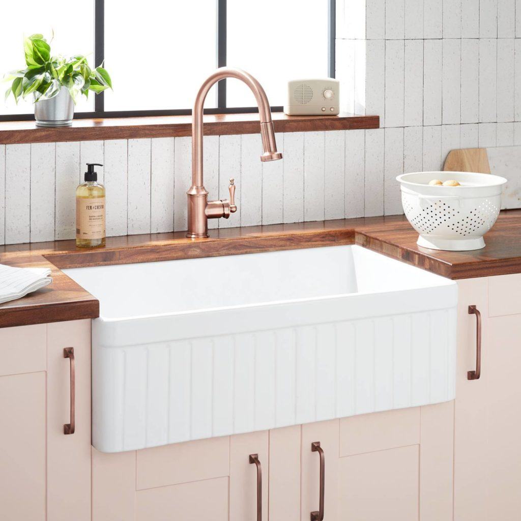 curlington fireclay farmhouse sink 