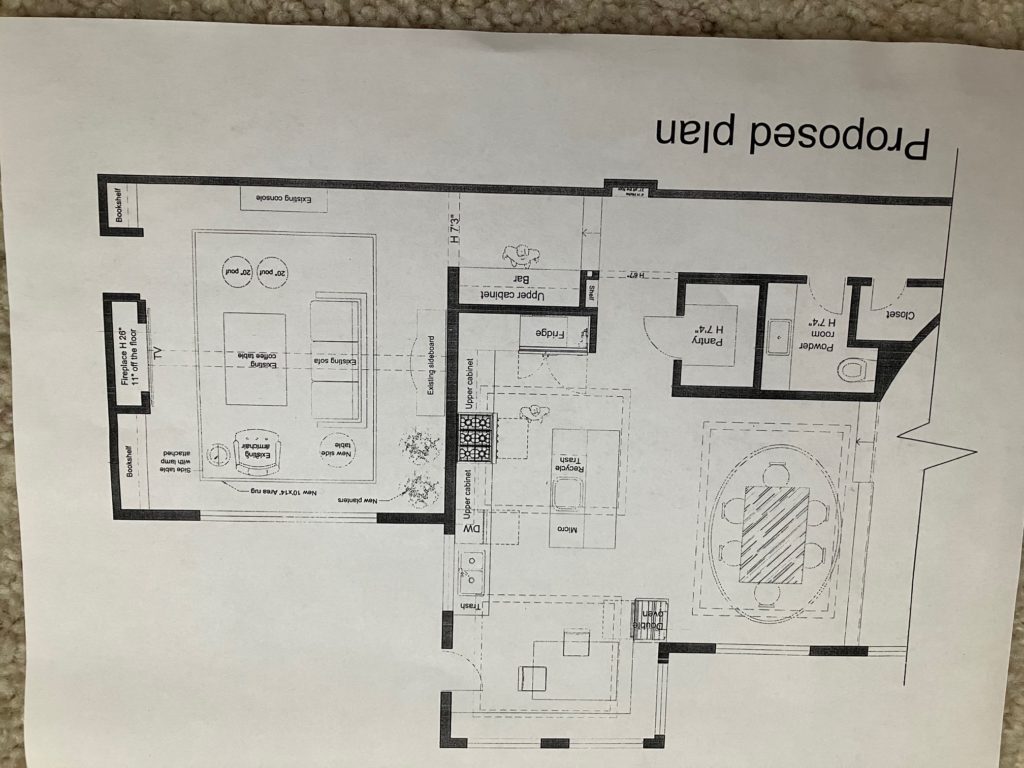 Dan's Proposed kitchen with help from Interior designer