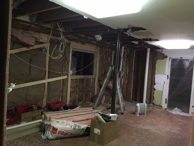 Kitchen remodel in progress. Demolition is complete!