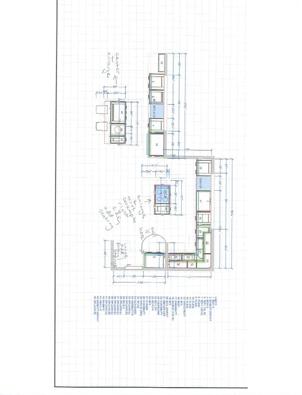 Debbie's proposed kitchen with island cooktop