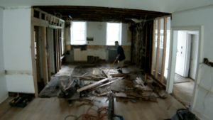 demolition for kitchen renovations
