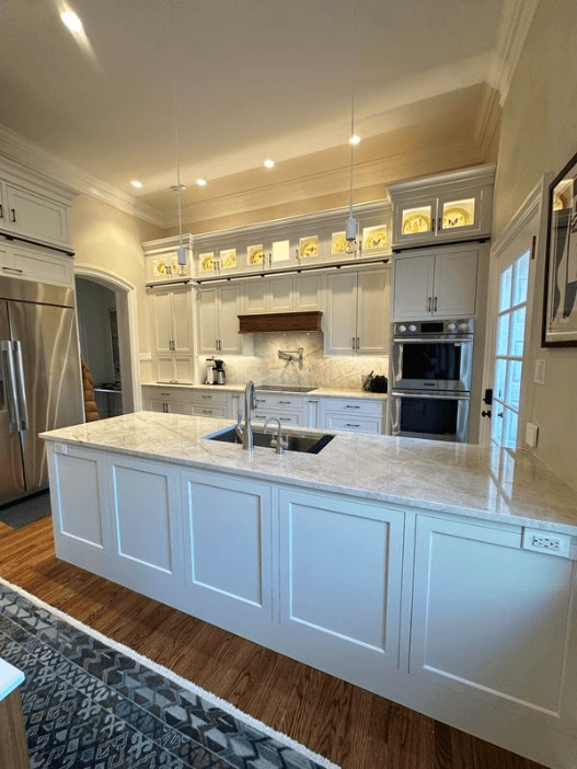 Open concept custom kitchen
