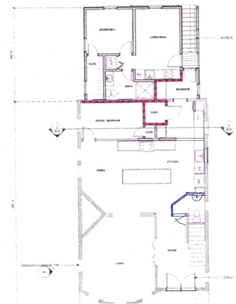 Proposed change to powder room door