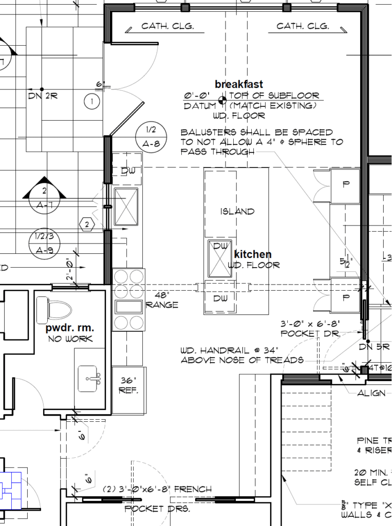 Michael's original design by the architect. Podcast 36 Saving money on a kitchen.