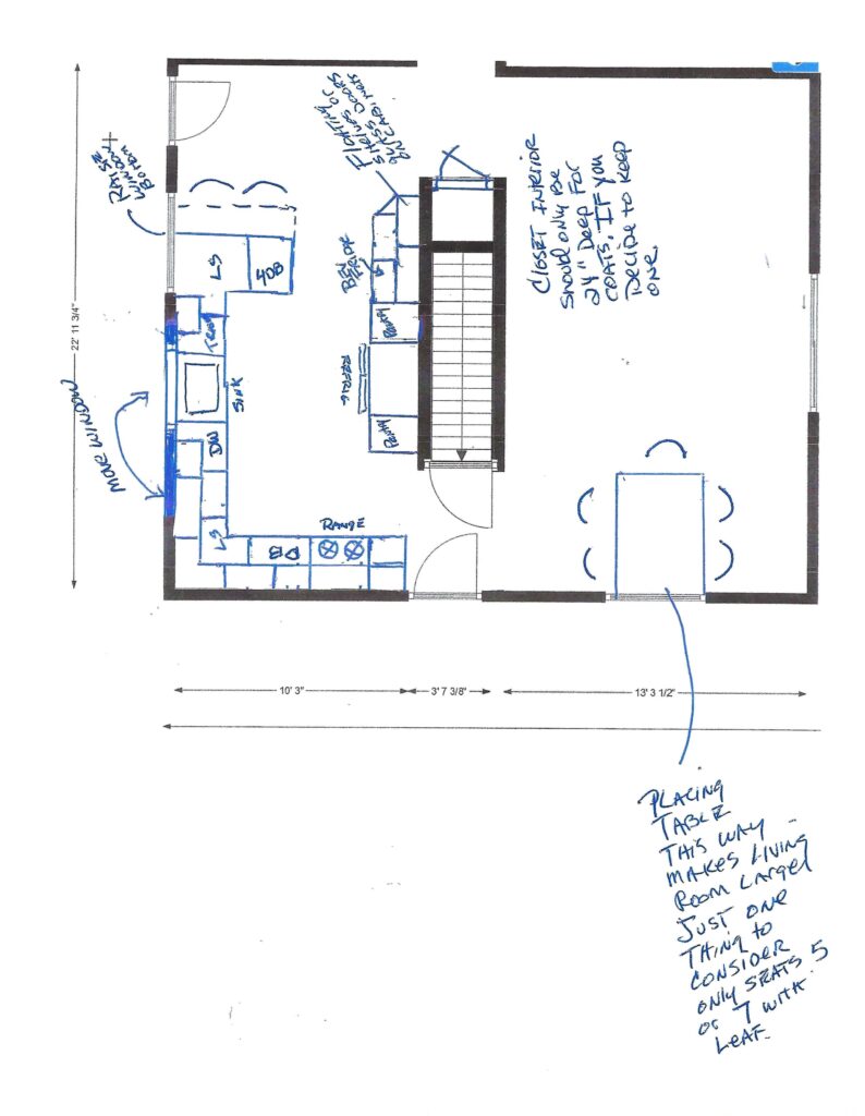 Paul show how finding a kitchen designer can help with his design here