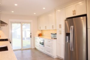 White galley kitchen. Nothing to do with transparency.