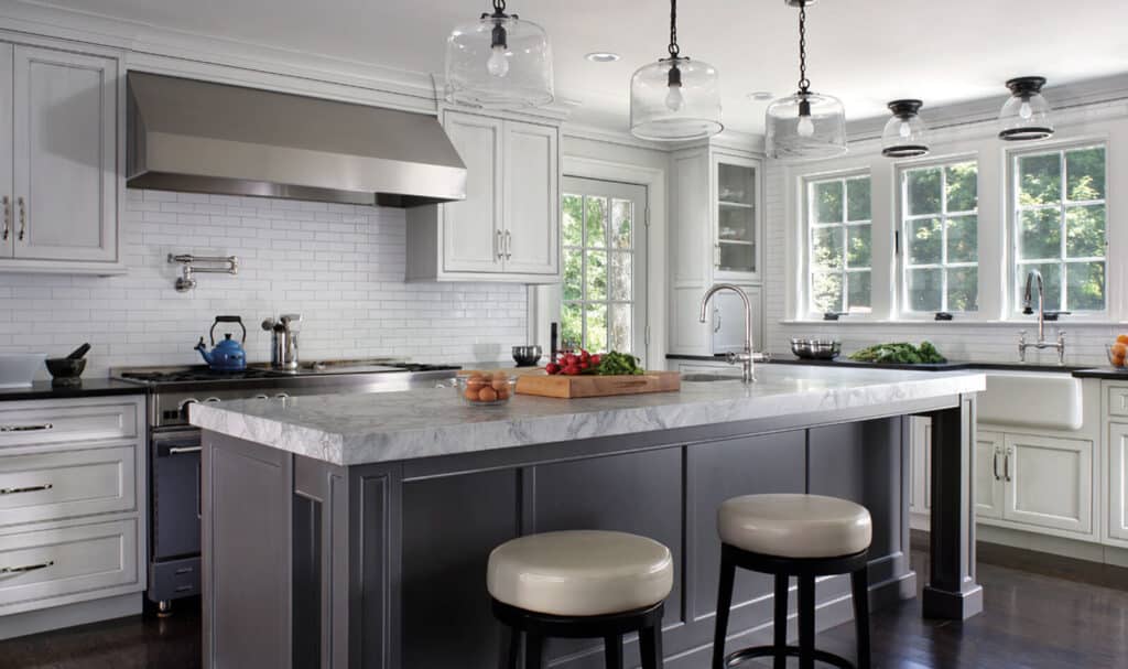 Plain and Fancy beaded inset kitchen