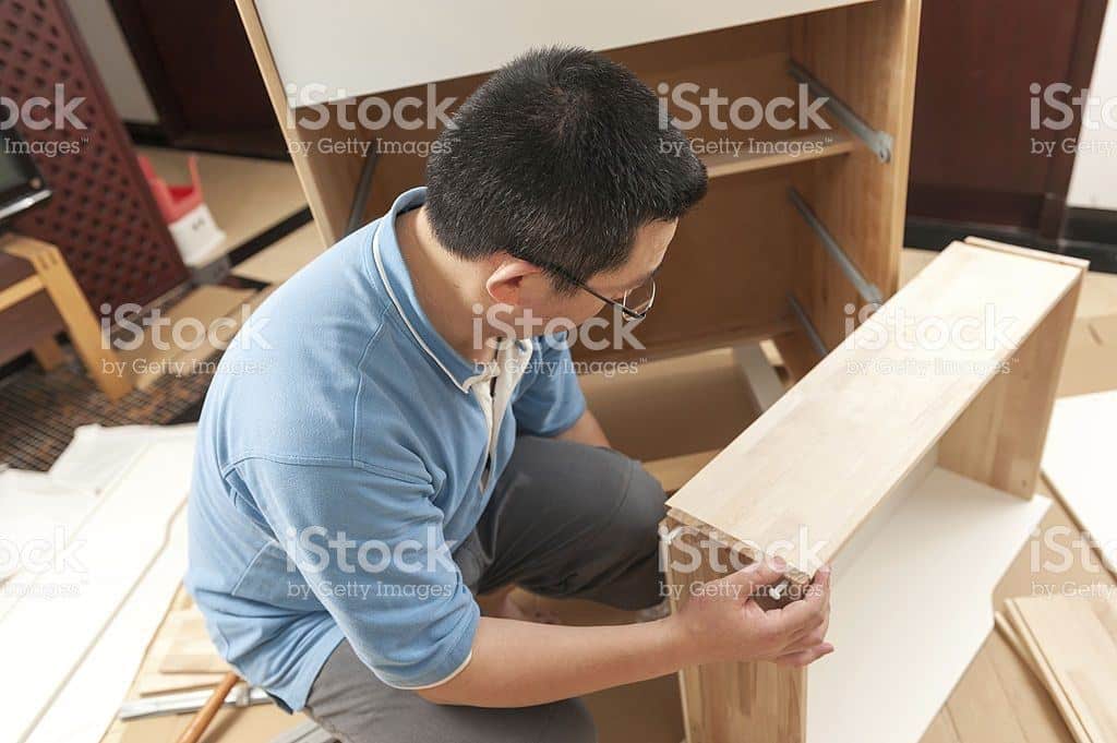 assembling a cabinet 