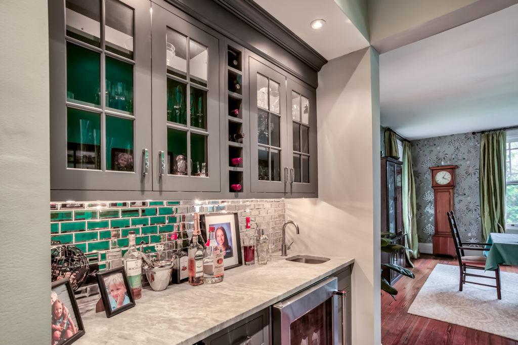 Brighton Bar area with marble countertop. Location Swarthmore. PA