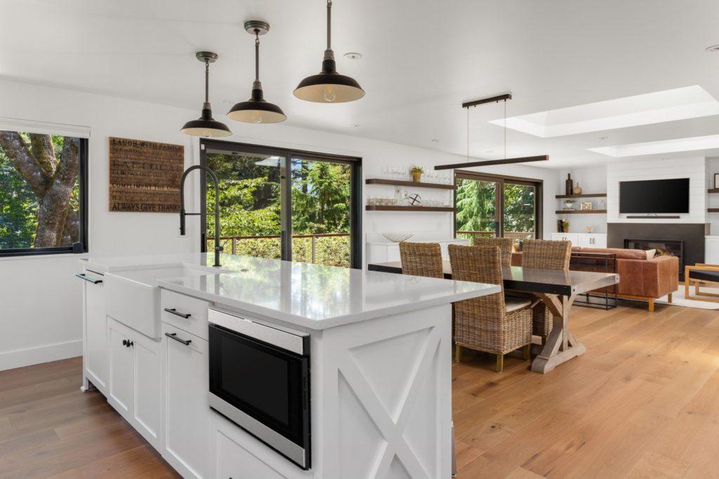 open concept kitchen floor plan 