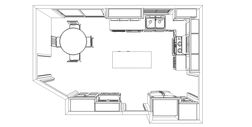 Floor Plan Bernie's Kitchen  