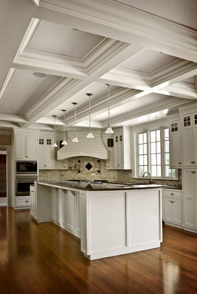 Trim Express coffered ceiling kitchen1