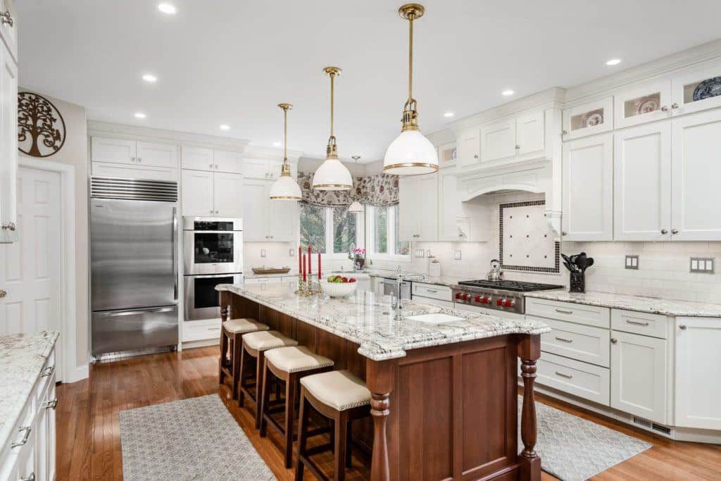 Recently completed kitchen in Malvern, Pa