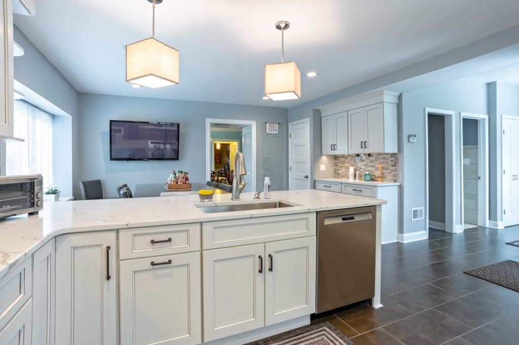 Kitchen view looking at sink area