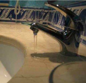 sink faucet installed incorrectly