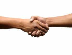 shaking hands