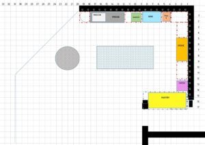 floor plan for Lisa's kitchen renovation