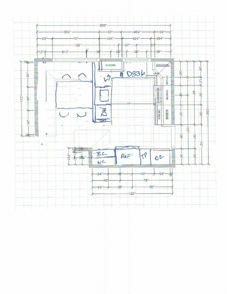 Paul's U shaped kitchen with more functional design features.