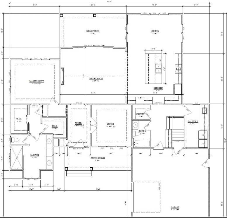 Ron's original design for his new home