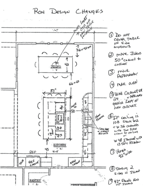 Paul's changes to Ron's new home