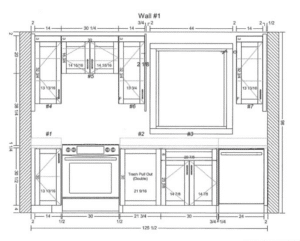 Elevation of Kevins kitchen