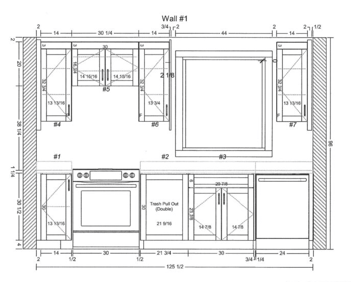 Elevation of Kevins kitchen