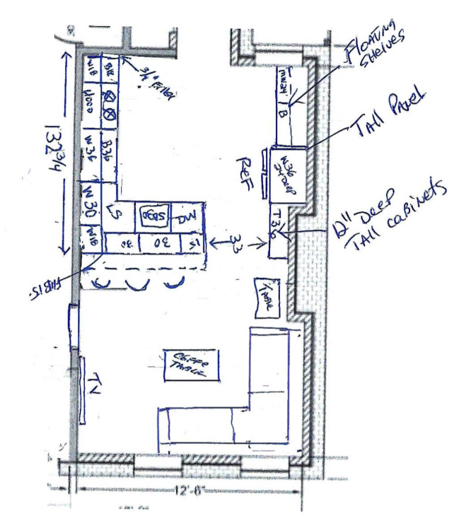 Kitchen Design without corner sink