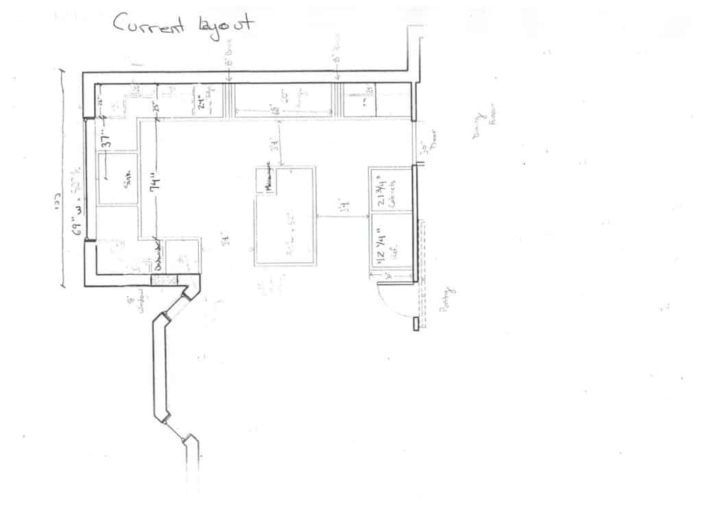 Existing kitchen before Paul makes changes